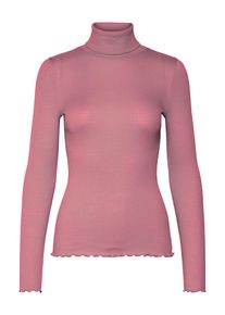 Rollkragenshirt rosemunde "Beatha silk shirt", Damen, Gr. XS, rosa (altos&eacute;), Strick, Obermaterial: 55% Seide, 45% Baumwolle, unifarben, figurbetont h&uuml;ftlang, ohne Ausschnitt, Shirts Rollkragenshirt, mit langen &Auml;rmeln, gewellter Saum, Seidenmischung