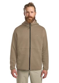 Fleecejacke Jack Wolfskin "MOGARI HOODED FZ M", Damen, Gr. L (52), hazelwood, Obermaterial: 95% POLYESTER, 5% SONSTIGE FASERN. Futter: 100% POLYESTER, Jacken Fleecejacke