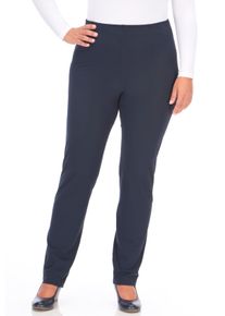 Schlupfhose KjBRAND "Susie sensitive reduced", Damen, Gr. 46, N-Gr, blau (marine), Web, Obermaterial: 75% Polyamid, 25% Elasthan, figurbetont lang, Hosen Schlupfhose, Sommerhose atmumgsaktiv