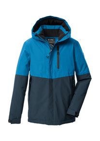 Funktionsjacke Killtec "KOW 222 BYS JCKT", Jungen, Gr. 152, azur, Obermaterial: 100% Polyester;Obermaterial 2: 100% Polyester;Futter: 100% Polyester;F&uuml;llung: 100% Polyester, Jacken Funktionsjacke, Wind- u. wasserdichte Kinderjacke mit Fleece, reflektierender Print