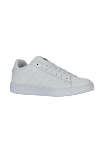 Sneaker K-Swiss "COURT TIEBREAK II", Damen, Gr. 41, wei&szlig; (wei&szlig;, wei&szlig;, wei&szlig;), Leder, Schuhe Sneaker