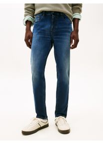 Slim-fit-Jeans Tommy Jeans "Austin Slim Tapered", Herren, Gr. 33, L&auml;nge 32, blau (denim schwarz), Denim/Jeans, Obermaterial: 98% Baumwolle, 2% Elasthan, unifarben, slim fit lang, Jeans Slim-fit-Jeans, Slim fit