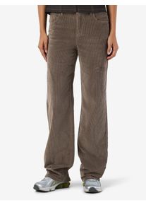 Cordhose Noisy may "NMYOLANDA NW WIDE LEG CORDUROY NOOS", Damen, Gr. 29, L&auml;nge 30, braun (morel), Cord, Obermaterial: 98% Baumwolle, 2% Elasthan, unifarben, lang, Hosen Cordhose