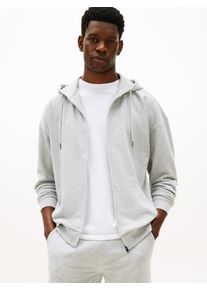 Sweatjacke, Herren, Gr. S (48), ice grau heather, Sweatware, Obermaterial: 50% Baumwolle, 50% Polyester, Tommy Hilfiger Underwear, unifarben, Basic, regular fit normal, eingesetzt Rippb&uuml;ndchen, Sweatjacken Sweatjacke, Regular fit mit Kapuze, Topseller