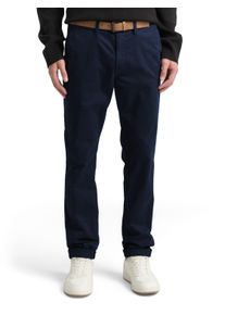 Chinohose Tom Tailor Denim, Herren, Gr. 31, L&auml;nge 34, blau (marine), Obermaterial: 97% Baumwolle, 3% Elasthan, unifarben, schmal lang, Hosen Chinohose, leicht vorgewaschen