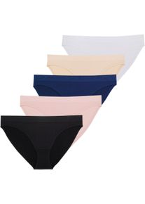 Slip Dorina "Rosanne", Herren, Gr. XS, schwarz (pink, schwarz, blau, natur), Microfaser, Obermaterial: 93% Polyamid, 7% Elasthan, unifarben, k&ouml;rpernah, Unterhosen Slip, mit flacher Naht-Verarbeitung