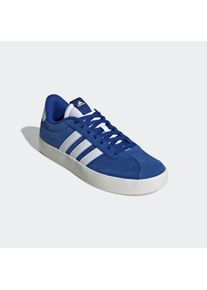 Sneaker adidas Sportswear "VL COURT 3.0", Herren, Gr. 44,5, wei&szlig; (royal blau, cloud wei&szlig;, sanftes wei&szlig;), Leder, Synthetik, Schuhe Sneaker, inspiriert vom Design des adidas samba
