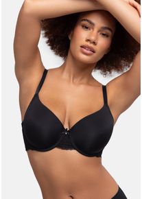 B&uuml;gel-BH Dorina "Adele", Damen, Gr. 80, Cup E, schwarz, Obermaterial: 58% Polyamid, 25% Polyester, 17% Elasthan, unifarben, bequem, BHs B&uuml;gel-BH, mit vorgeformten K&ouml;rbchen