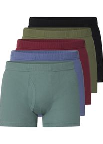 Retro Pants Jan Vanderstorm "5er Pack Retropants GARDAR", Herren, Gr. L, schwarz (schwarz rot oliv), Obermaterial: 100% Baumwolle CO., Unterhosen Retro Pants