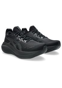 Laufschuh asics "GEL-NIMBUS 27", Herren, Gr. 46, schwarz (schwarz, graphite grau), Textil, Schuhe Laufschuh