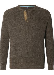 Strickpullover Jan Vanderstorm "Pullover TJUSE", Herren, Gr. 6XL, beige (braun melange), Obermaterial: 100% Baumwolle CO., Pullover Strickpullover