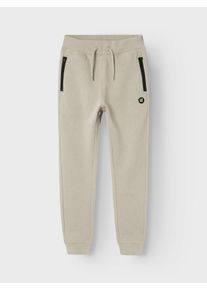 Jogginghose name it "NKMVIMO f&uuml;r Jungen mit B&uuml;ndchen und Stretchkomfort", Jungen, Gr. 158, N-Gr, beige (pure cashmere), Sweatware, Obermaterial: 60% Baumwolle, 40% Polyester, unifarben, regular fit kn&ouml;chellang, Hosen Jogginghose, unifarben, casual, regular fit, Baumwollmischung, Rundhals