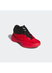 Basketballschuh adidas Performance "DAME X KIDS", Jungen, Gr. 36, pure ruby, core schwarz, zero metallic, Synthetik, Textil, Schuhe Basketballschuh, Signature-Schuh von Damian Lillard, f&uuml;r Kinder & Jugendliche