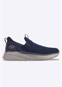Slip-On Sneaker Lotto, Damen, Gr. 37, blau (navy, grau), Textil, Schuhe Slip-On Sneaker, Slipper, Sommerschuhe
