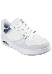 Sneaker Skechers "UNO CTL", Damen, Gr. 38, wei&szlig;, Lederimitat, Veloursleder, Schuhe Sneaker, Retro Sneaker, Schn&uuml;rschuh mit Materialmix