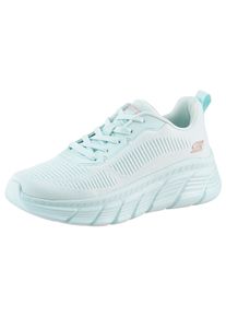 Sneaker Skechers "BOBS B FLEX HI-FLYING HI", Damen, Gr. 37, blau (hellblau), Textil, Schuhe Sneaker, Trainingsschuh, Schn&uuml;rschuh, Freizeitschuh in veganer Verarbeitung