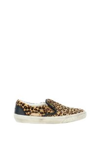 Golden Goose Deluxe Brand Golden Goose Low-Top Sneaker - Horsy-Effect Cowhide Slip-On Sneakers With Vintage - Gr. 44 (EU) - in Braun - f&uuml;r Damen
