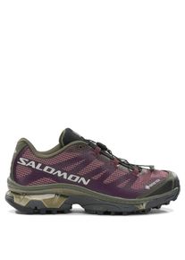 Salomon Low-Top Sneaker - Deep Purple Sneakers With Olive Green Overlays And - Gr. 10_5 - in Grau - f&uuml;r Damen