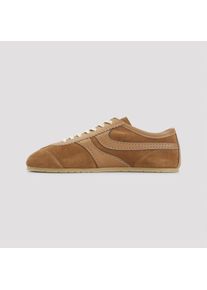 Dries Van Noten Low-Top Sneaker - Low-Profile Sneakers With Smooth And Suede Leather - Gr. 44 (EU) - in Braun - f&uuml;r Damen