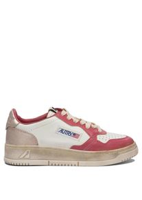 Autry Low-Top Sneaker - Low-Top Sneakers With Smooth Leather And Suede Pan - Gr. 36 (EU) - in Beige - f&uuml;r Damen