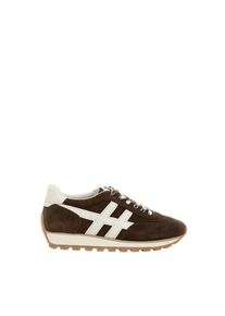Hogan Low-Top Sneaker - Brown Sneakers With Smooth Finish And Sturdy Sole - Gr. 9_5 - in Braun - f&uuml;r Damen