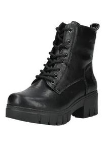 Schn&uuml;rstiefelette Rieker "Rieker Stiefelette Lederimitat", Damen, Gr. 38, schwarz, Lederimitat, Schuhe Schn&uuml;rstiefelette