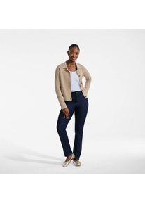 LANDS' END Kurzer Baumwoll-Blazer, Damen,  Wei&szlig;, Baumwolle, by Lands' End