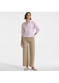 LANDS' END Weite Chinos High Waist aus Lyocell-Mix, Damen,  Braun, Baumwolle/Baumwoll-Mischung, by Lands' End