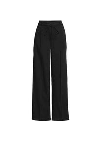 LANDS' END Weite Chinos High Waist aus Lyocell-Mix, Damen,  Schwarz, Baumwolle/Baumwoll-Mischung, by Lands' End