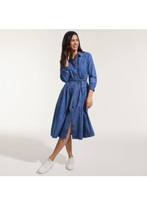 LANDS' END Jeans-Midikleid, Damen,  Blau, by Lands' End