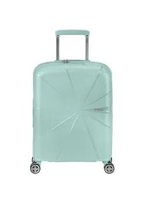 American Tourister StarVibe Handgep&auml;ck Trolley 55cm mit 4 Rollen, Erweiterbar Metallic Surf Blue