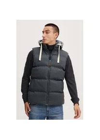 Steppweste Blend "BHJens", Herren, Gr. XL, india ink, 80% Polyester, 20% Baumwolle, unifarben, regular fit normal, Westen Steppweste, Weste mit abnehmbarer Kapuze