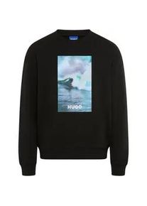 HUGO BOSS Sweatshirt HUGO BLUE "Nofintex", Herren, Gr. XXL, schwarz001, Sweatware, Obermaterial: 100% Baumwolle, unifarben, regular fit normal, Rundhals, B&uuml;ndchen, Sweatshirts Sweatshirt, Rundhalsausschnitt, Regular Fit, Foto-Druck