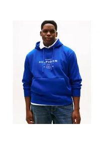 Tommy Hilfiger Big & Tall Kapuzensweatshirt "GRAPHIC HOODIE", Herren, Gr. 4XL, blau (wedge blau), Sweatware, Obermaterial: 63% Baumwolle, 37% Polyester, TOMMY HILFIGER BIG & TALL, unifarben, regular fit normal, Rundhals, eingesetzt Rippb&uuml;ndchen, Sweatshirts, Gro&szlig;e Gr&ouml;&szlig;en