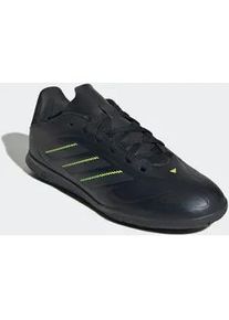 Fu&szlig;ballschuh Adidas PERFORMANCE "COPA PURE 3 CLUB INDOOR KINDER", M&auml;dchen, Gr. 38,5, schwarz (core schwarz, dgh solid grau, lucid lemon), Synthetik, Schuhe Fu&szlig;ballschuh, geeignet als Hallenschuhe, f&uuml;r Kinder & Jugendliche
