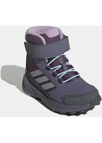 Wanderschuh Adidas TERREX "TRAILMAKER 2 HIGH CLIMAWARM+ KINDER", Kinder, Gr. 34, aurora plum, matte silber, semi flash aqua, Synthetik, Textil, Schuhe Wanderschuh, f&uuml;r Kinder & Jugendliche