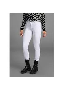 Skinny-fit-Jeans Arizona "Ultra-Stretch", Damen, Gr. 36, N-Gr, wei&szlig;, Denim/Jeans, Obermaterial: 65% Baumwolle, 33% Polyester, 2% Elasthan, Basic, extraeng lang, Jeans, extra-enger Beinverlauf, normale Leibh&ouml;he, mit Eingrifftaschen, Topseller