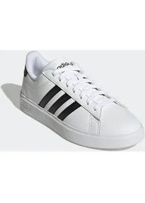 Sneaker Adidas SPORTSWEAR "GRAND COURT CLOUDFOAM LIFESTYLE COURT COMFORT", Damen, Gr. 43, schwarz-wei&szlig; (cloud wei&szlig;, core schwarz, core schwarz), Synthetik, Schuhe Sneaker, Design auf den Spuren des Adidas Superstar, Topseller