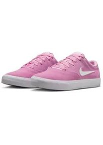 Sneaker Nike SPORTSWEAR "W Nike CHARGE SUEDE", Damen, Gr. 36,5, pink rise, wei&szlig;, pink rise, wei&szlig;, Leder, Schuhe Sneaker