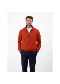 Sweater Lerros "SELA", Herren, Gr. XL, schwarz, Sweatware, Obermaterial: 90% Baumwolle, 10% Polyester, unifarben, normal h&uuml;ftbedeckend, Rundhals, B&uuml;ndchen, Sweatshirts Sweater, mit Troyer-Rei&szlig;verschluss