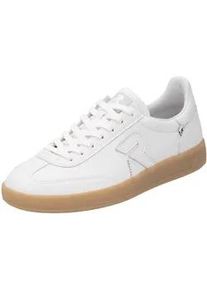 Sneaker Rieker SPORT "San Diego Swing2GO", Damen, Gr. 37, wei&szlig;, Leder, Schuhe Sneaker, Retro-Sneaker, Freizeitschuh, Halbschuh mit herausnehmbarem Fu&szlig;bett, Topseller