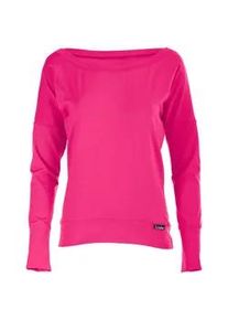 Oversize-Shirt WINSHAPE "Longsleeve WS2", Damen, Gr. XS, pink, 90% Baumwolle, 10% Elasthan, U-Boot-Ausschnitt, Shirts