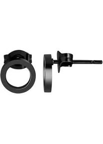 Adelia&acute;s Paar Ohrh&auml;nger ADELIA ́S "Damen Ohrringe &ndash; Ohrstecker aus Edelstahl", Damen, Gr. Damen, Edelstahl, schwarz, Ohrringe, Zum Verschenken &ndash; ideal zum Valentinstag