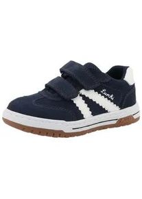 Klettschuh Lurchi "Berry", Kinder, Gr. 35, navy, wei&szlig;, Glattleder, Veloursleder, Schuhe Klettschuh, Sneaker, Halbschuh, Freizeitschuh, Gr&ouml;&szlig;enschablone zum Download