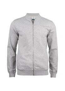 Clique Premium Bio-Baumwoll Sweatjacke Herren 95 - grau meliert S
