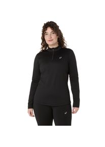 Laufshirt asics "asics CORE LS 1/2 ZIP WINTER TOP", Damen, Gr. XL, schwarz (performance schwarz), Obermaterial: 94% Polyester, 6% Elasthan, Shirts Laufshirt