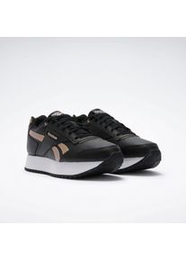 Sneaker Reebok CLASSIC "REEBOK GLIDE RIPPLE DOUBLE", Damen, Gr. 42, schwarz-wei&szlig; (schwarz, wei&szlig;, rose gold), Synthetik, Textil, Schuhe Sneaker, Topseller