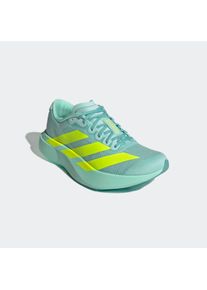 Laufschuh adidas Performance "ADIZERO EVO SL", Damen, Gr. 39, semi flash aqua, lucid lemon, mint ton, Synthetik, Textil, Schuhe Laufschuh, angelehnt an das Design vom Adios Pro Evo
