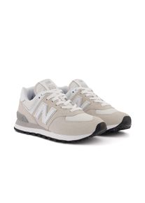 Sneaker New Balance "WL574 Core", Damen, Gr. 37, beige (sanftes wei&szlig;, grau), Leder, Textil, Schuhe Sneaker, Topseller