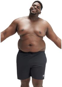 Badeshorts Speedo, Herren, Gr. 5XL, N-Gr, schwarz, Gewirkt, Polyamid, unifarben, Badehosen Badeshorts, in gro&szlig;en Gr&ouml;&szlig;en